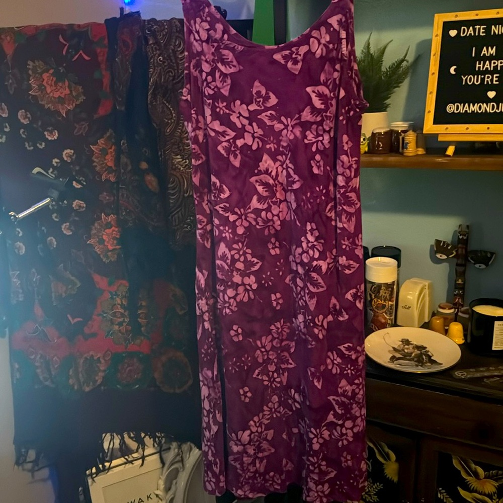 VTG Hawaiian Print Dress - Picture 1 of 1